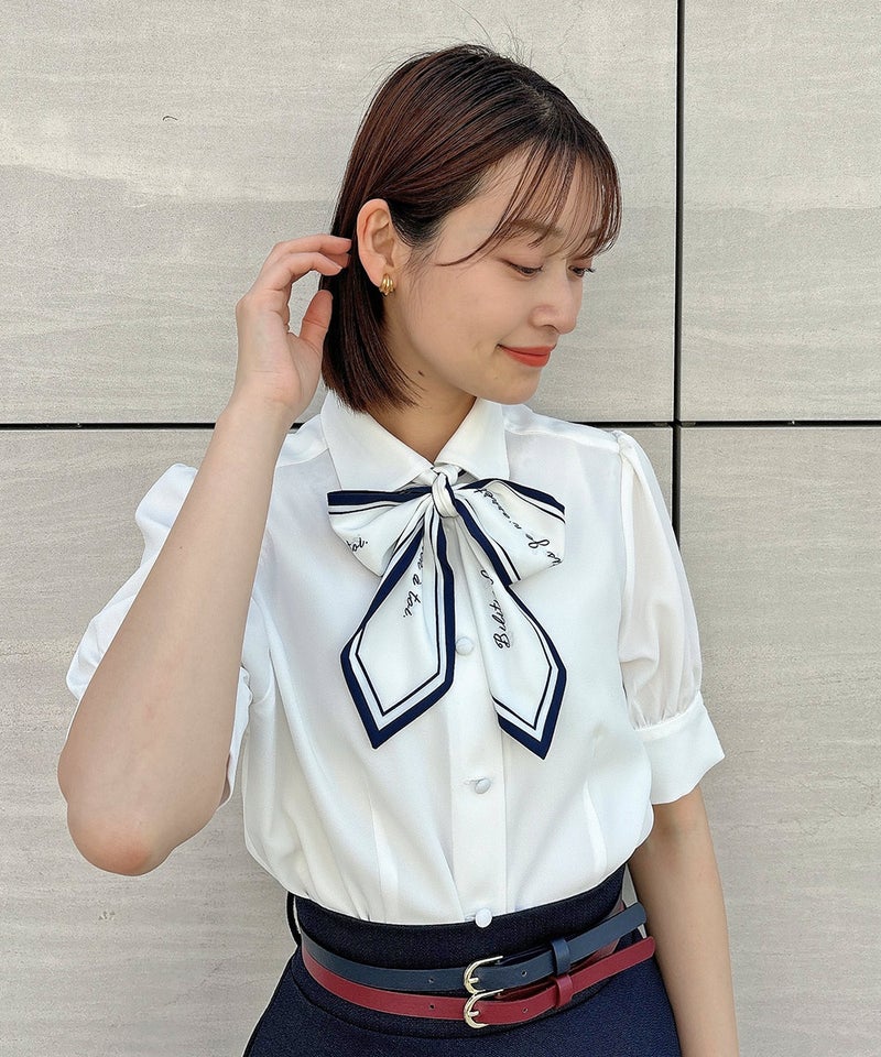 off white×navy / 165cm