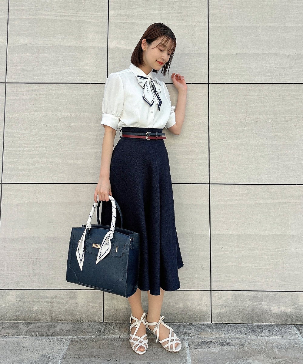 off white×navy / 165cm