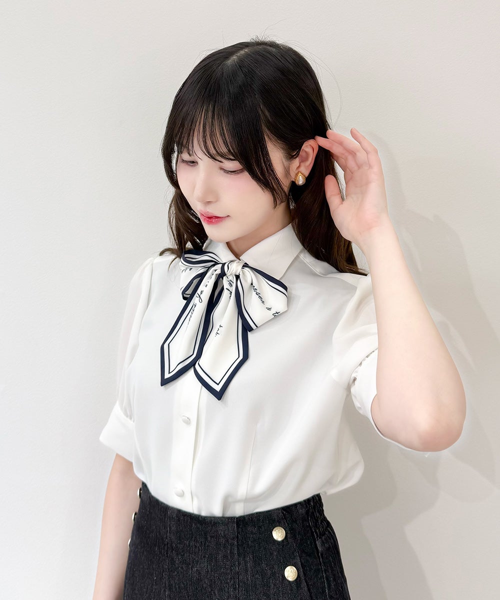 off white×navy / 157cm