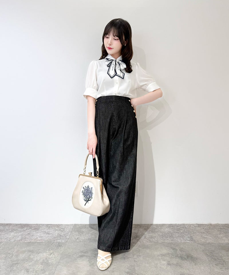 off white×navy / 157cm