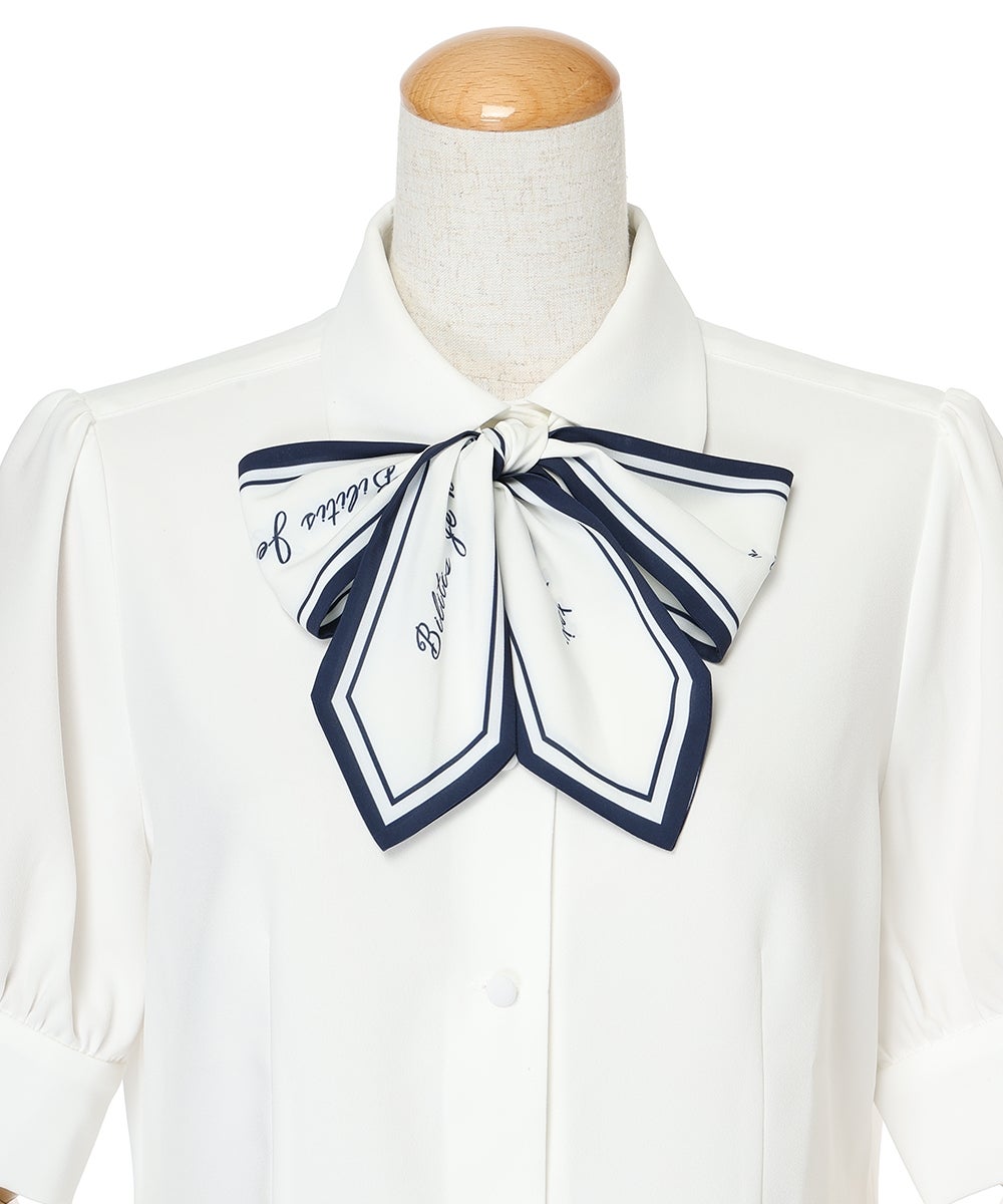 フロントアップ (off white×navy)