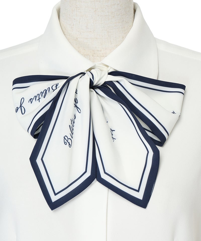 リボン (off white×black)