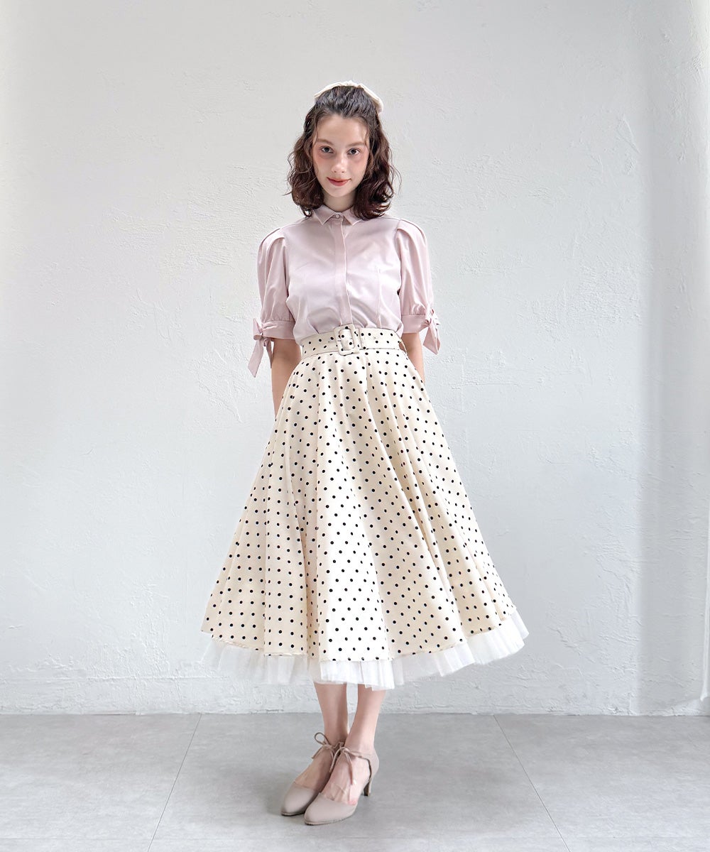 ivory×black / 170cm