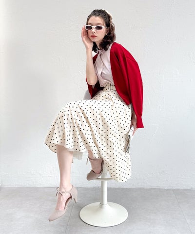 ivory×black / 170cm