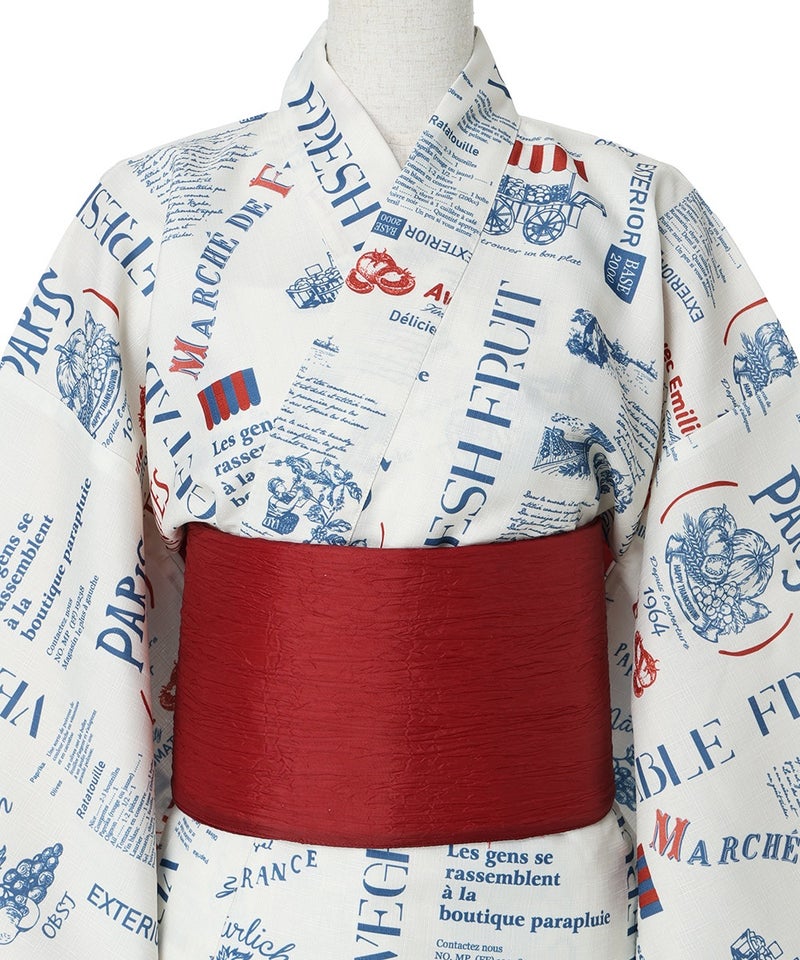 フロントアップ (off white×blue)