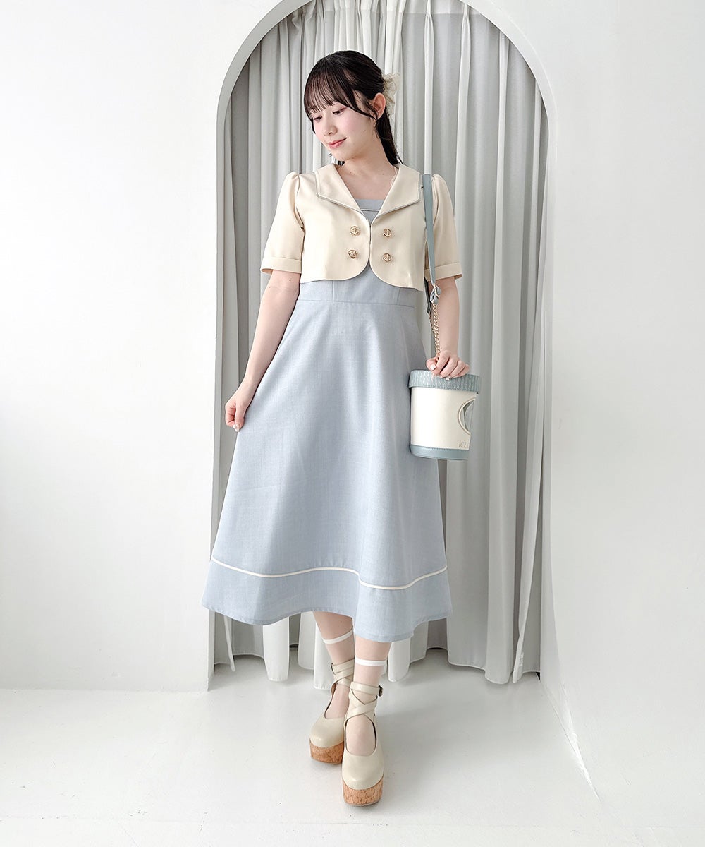 ivory×blue / 158cm
