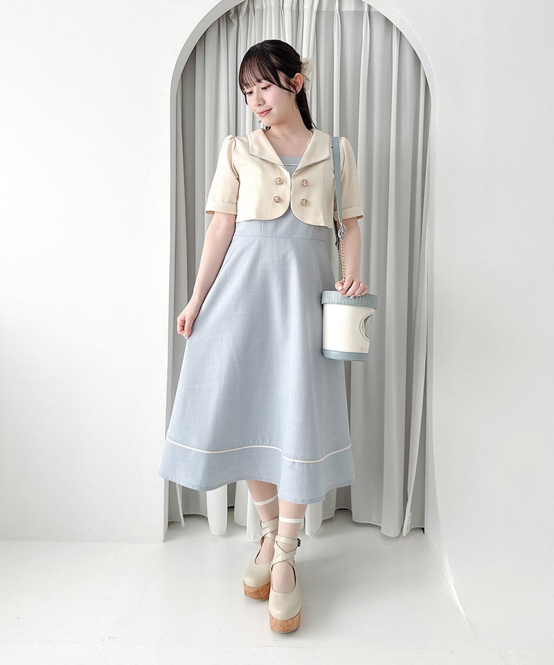 ivory×blue / 158cm