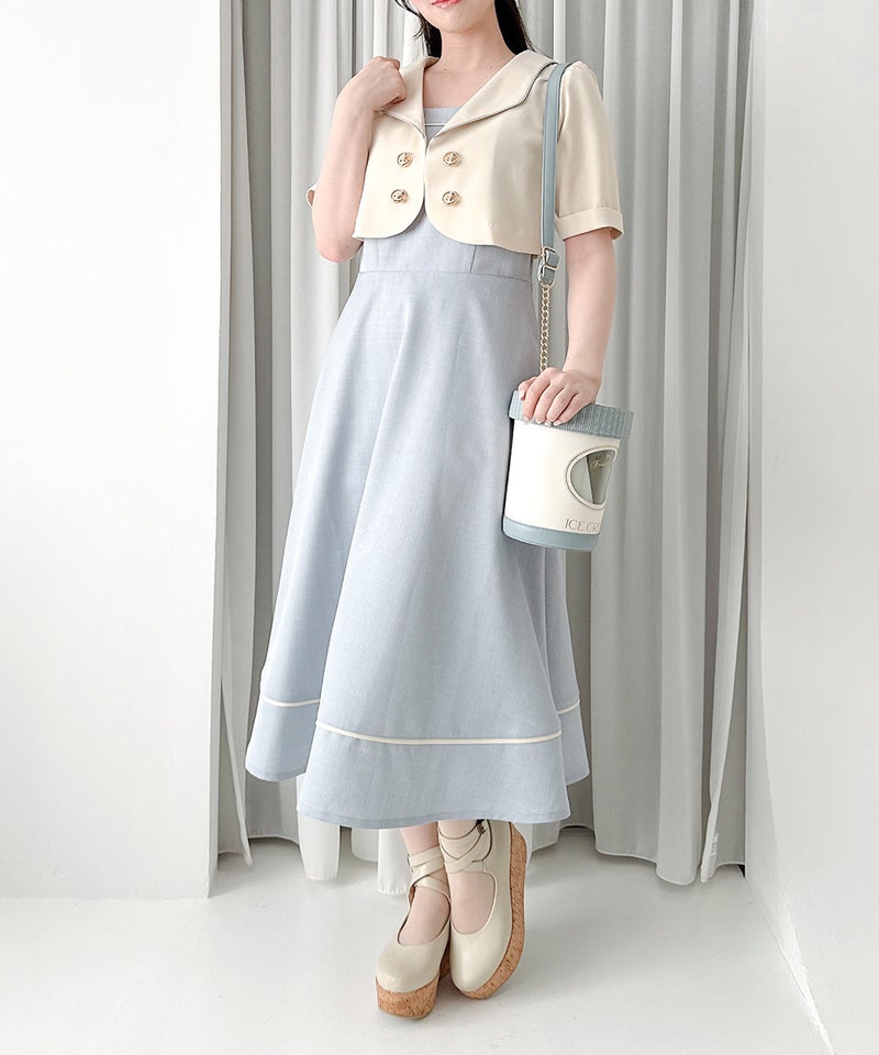 ivory×blue / 158cm