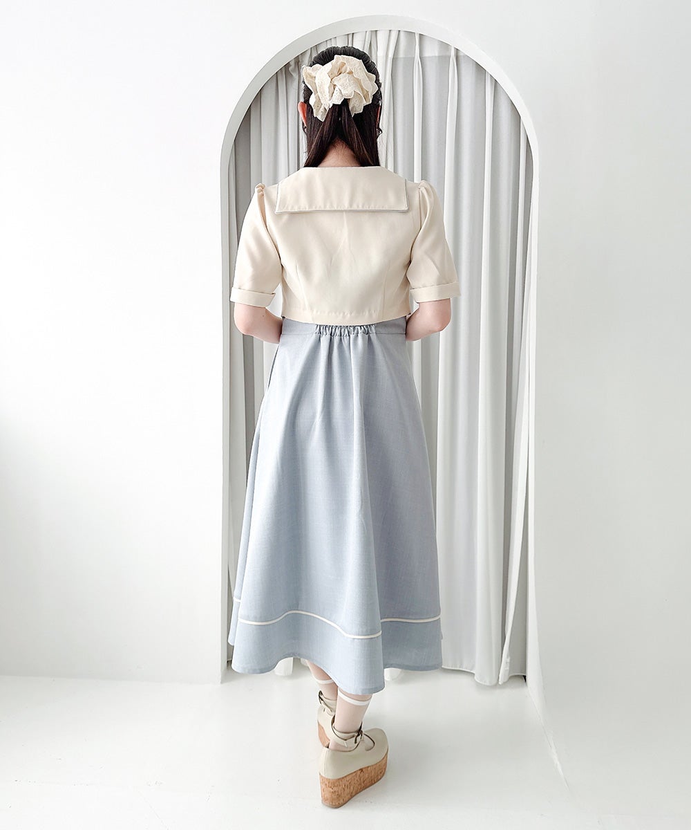 ivory×blue / 158cm