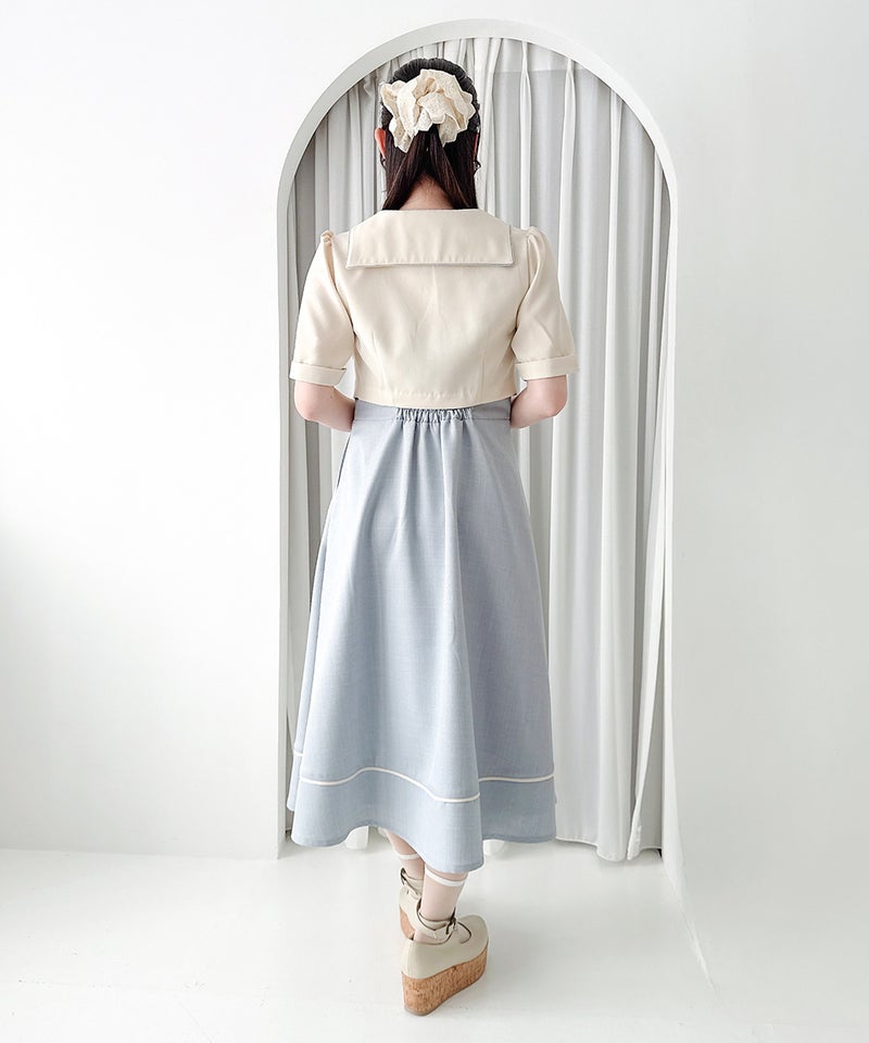 ivory×blue / 158cm
