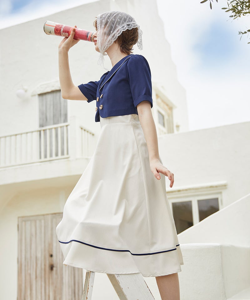 navy×white / 168cm