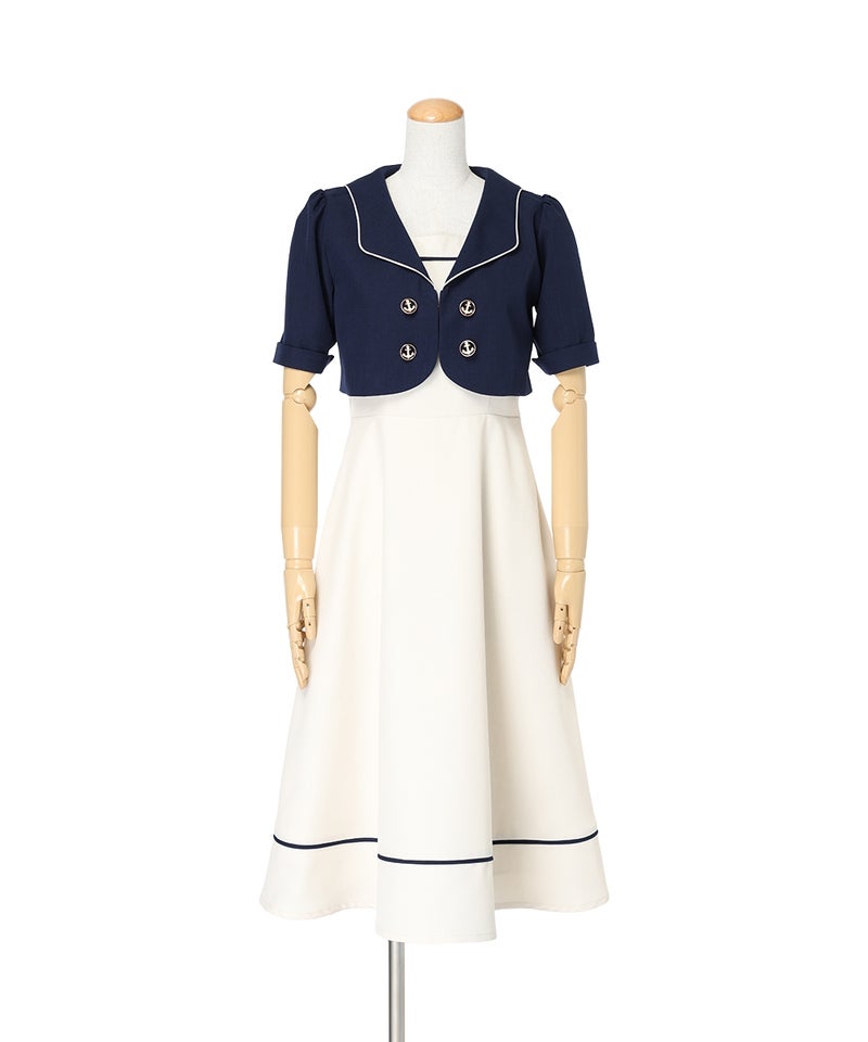navy×white