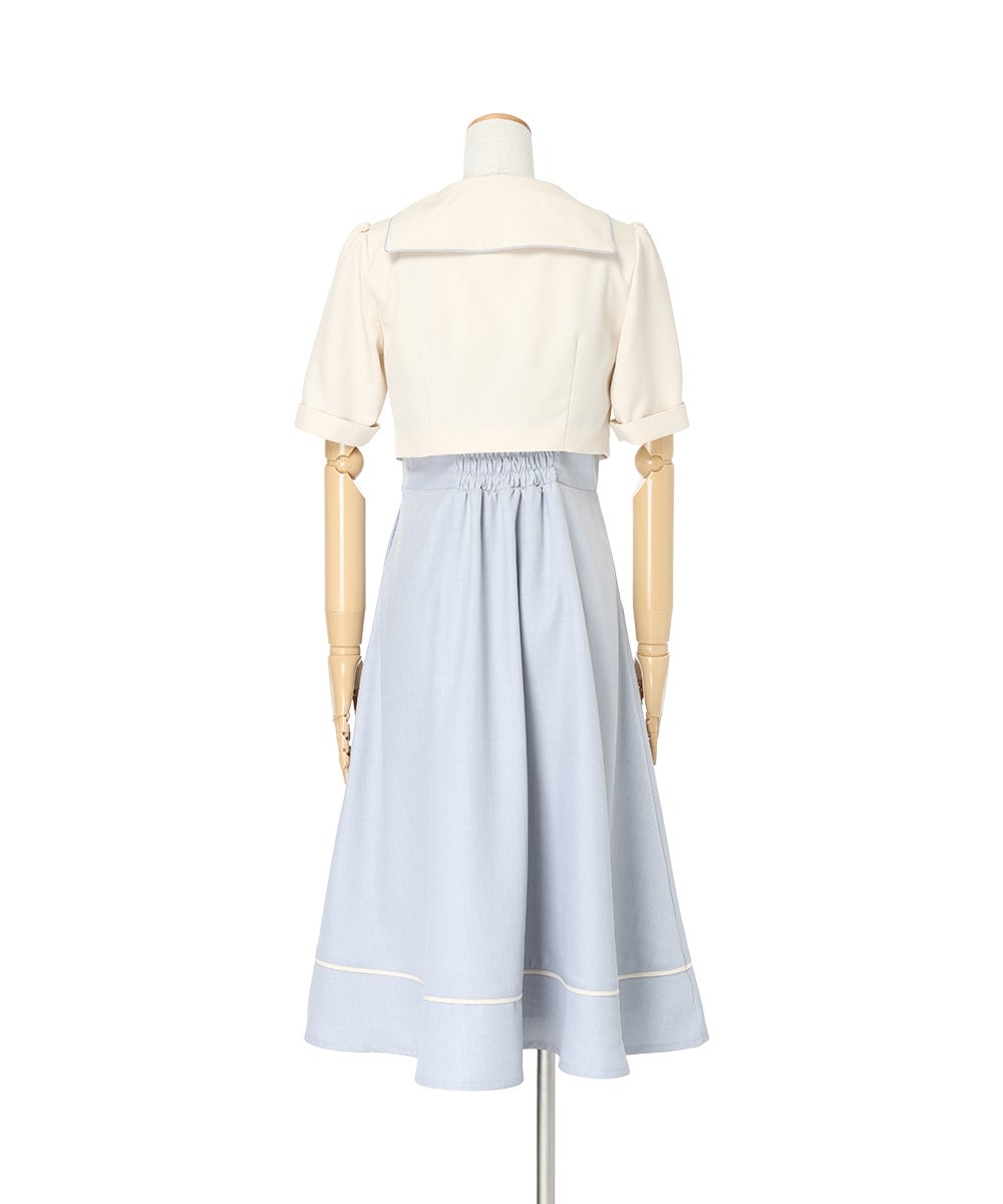 バック (ivory×blue)