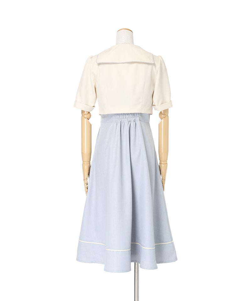 バック (ivory×blue)