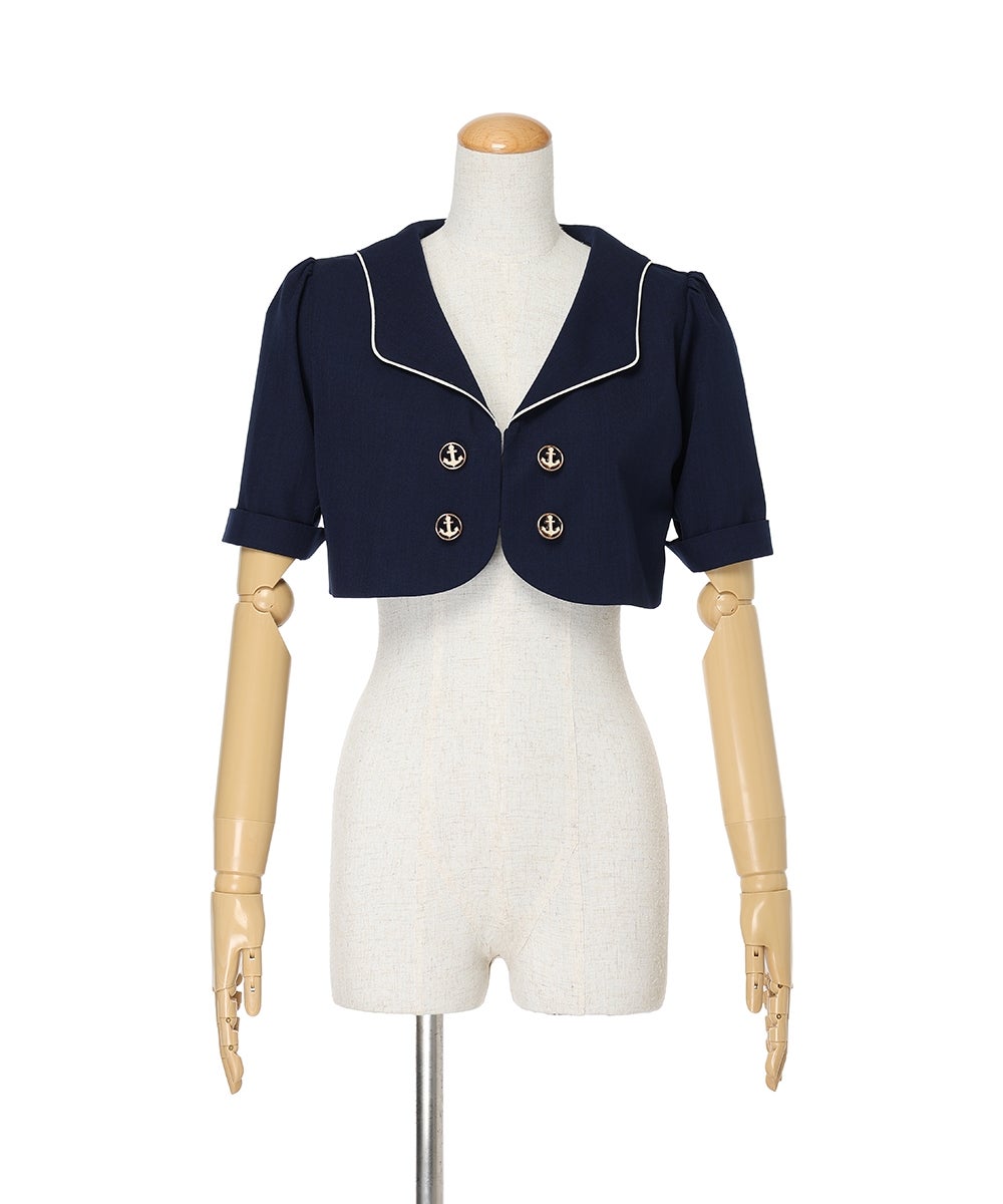 ジャケット (navy×white)