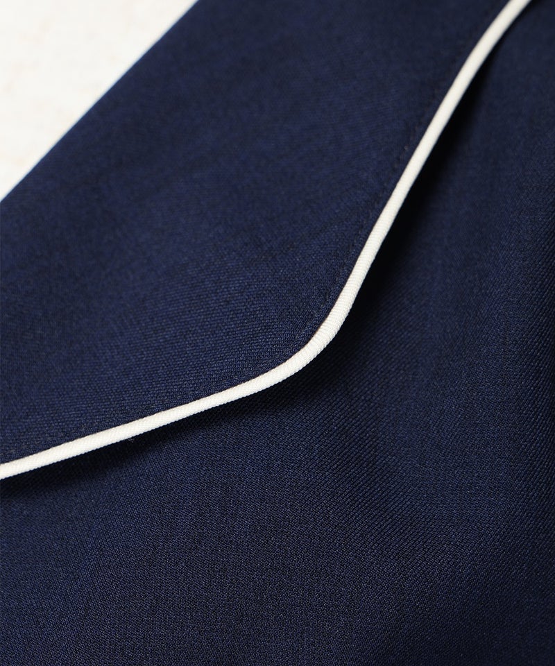 ジャケット / 生地アップ (navy×white)