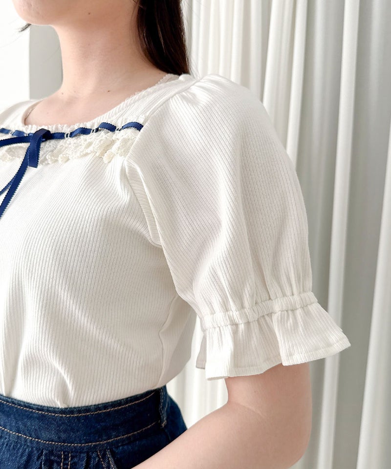 off white×navy / 158cm