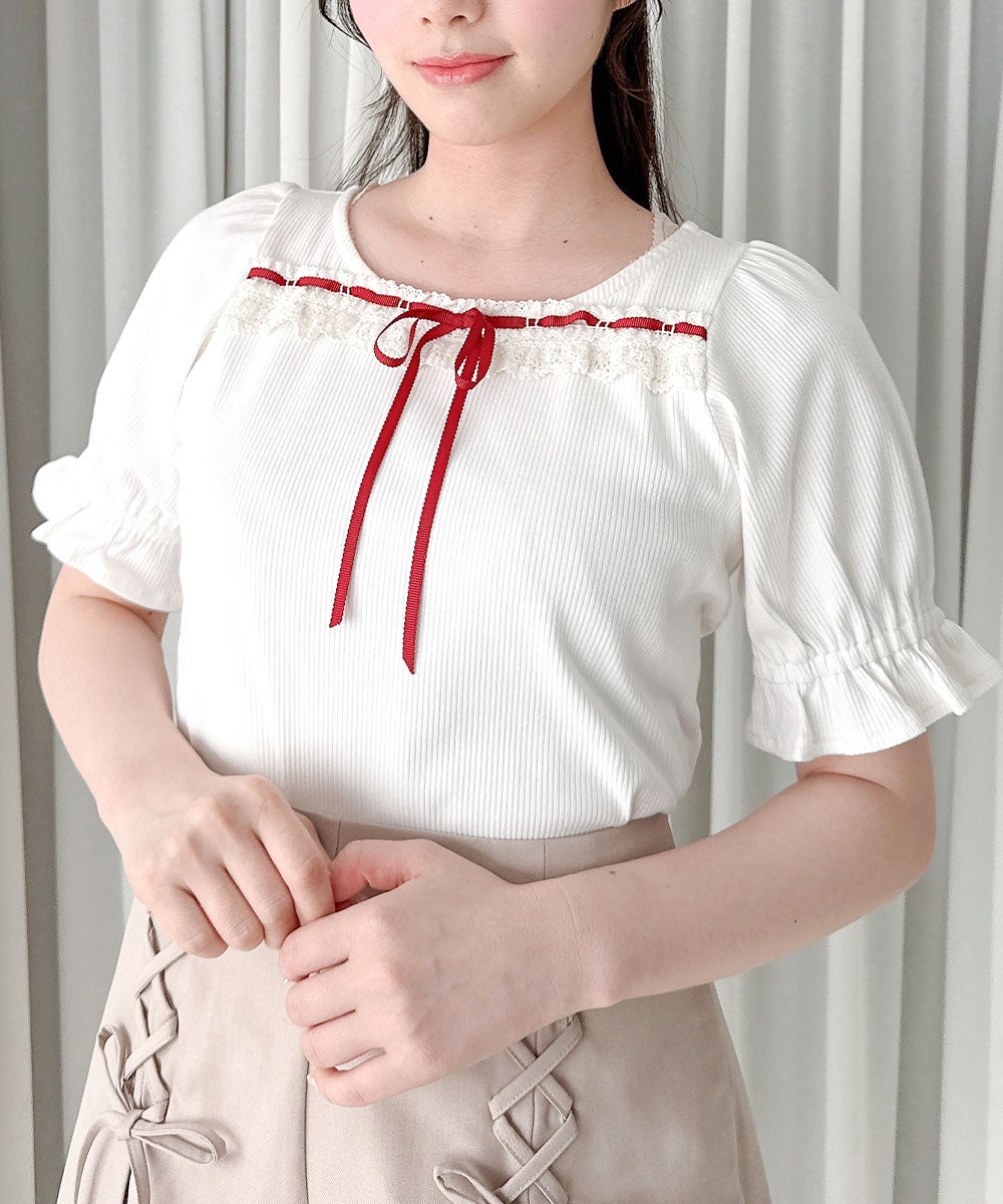 off white×red / 158cm