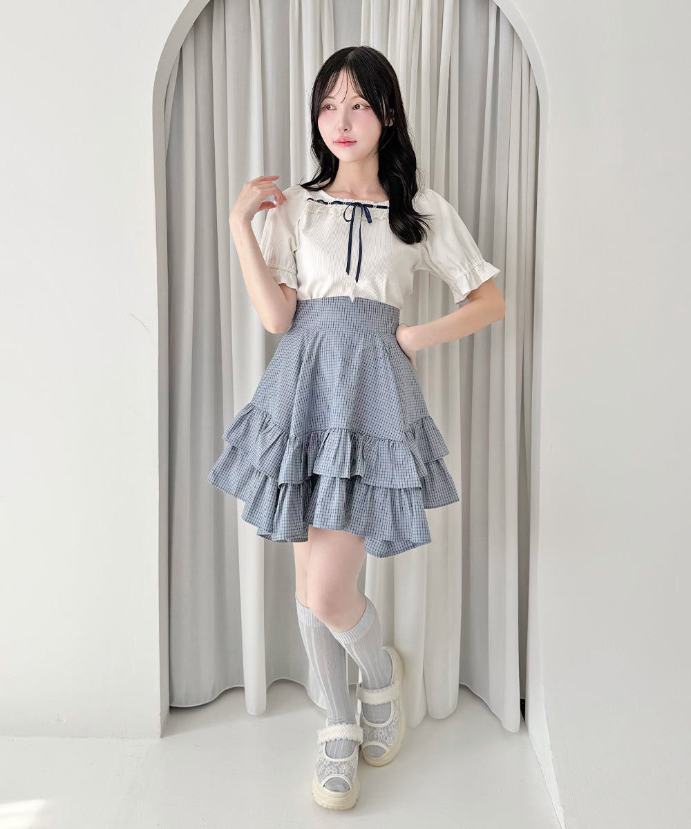 off white×navy / 157cm