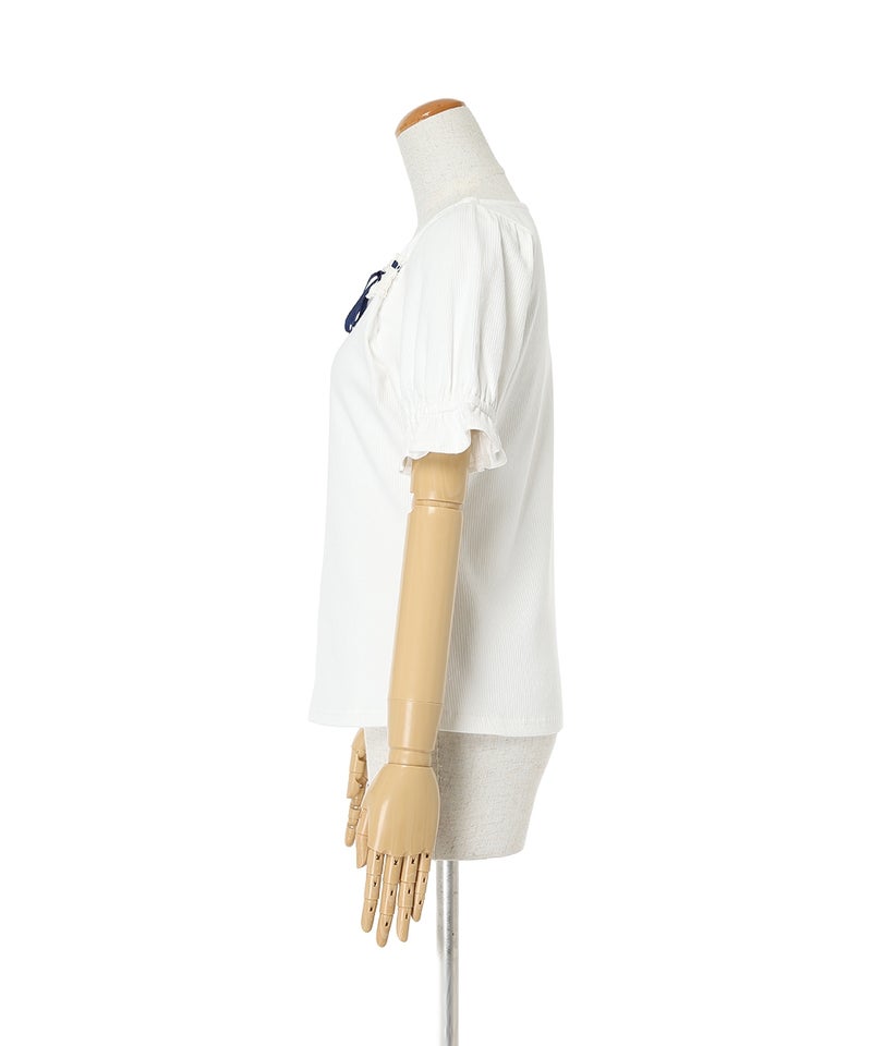 サイド (off white×navy)