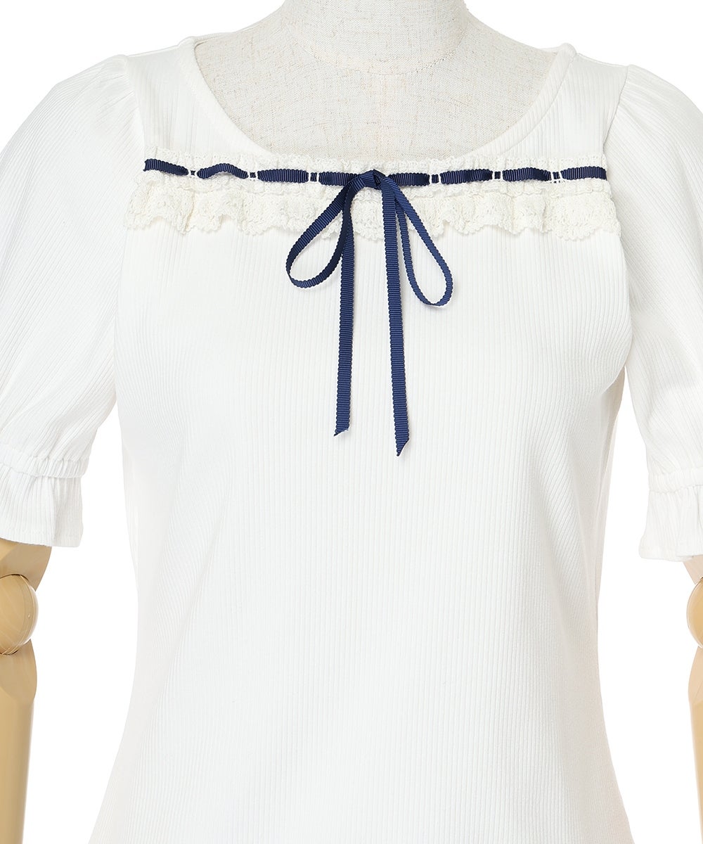 フロントアップ (off white×navy)