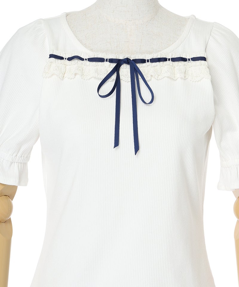フロントアップ (off white×navy)