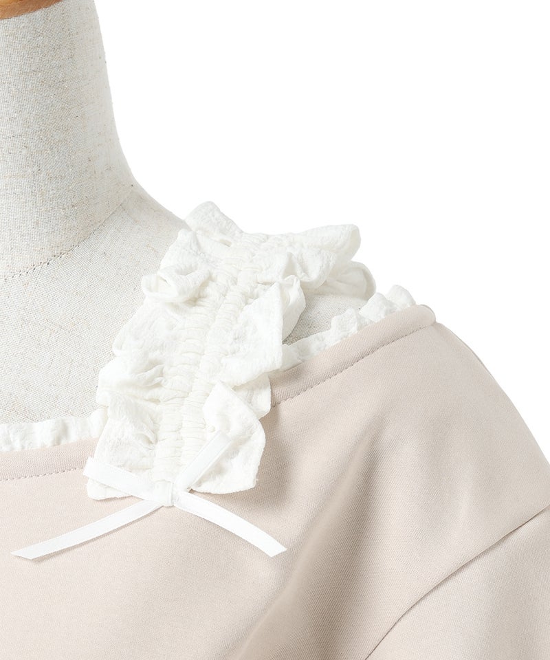 フリルアップ (pink beige)