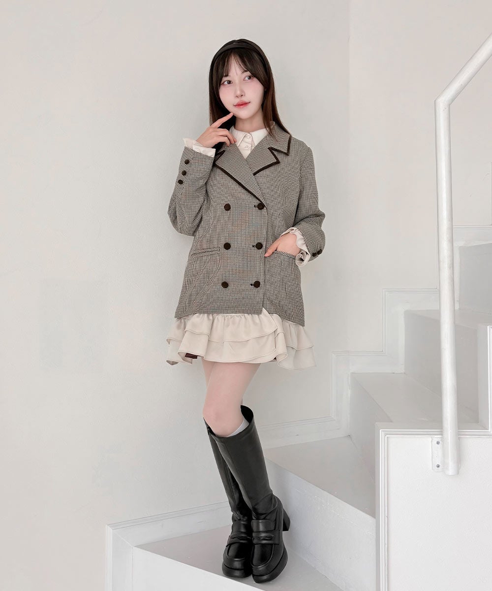beige×gray / 157cm