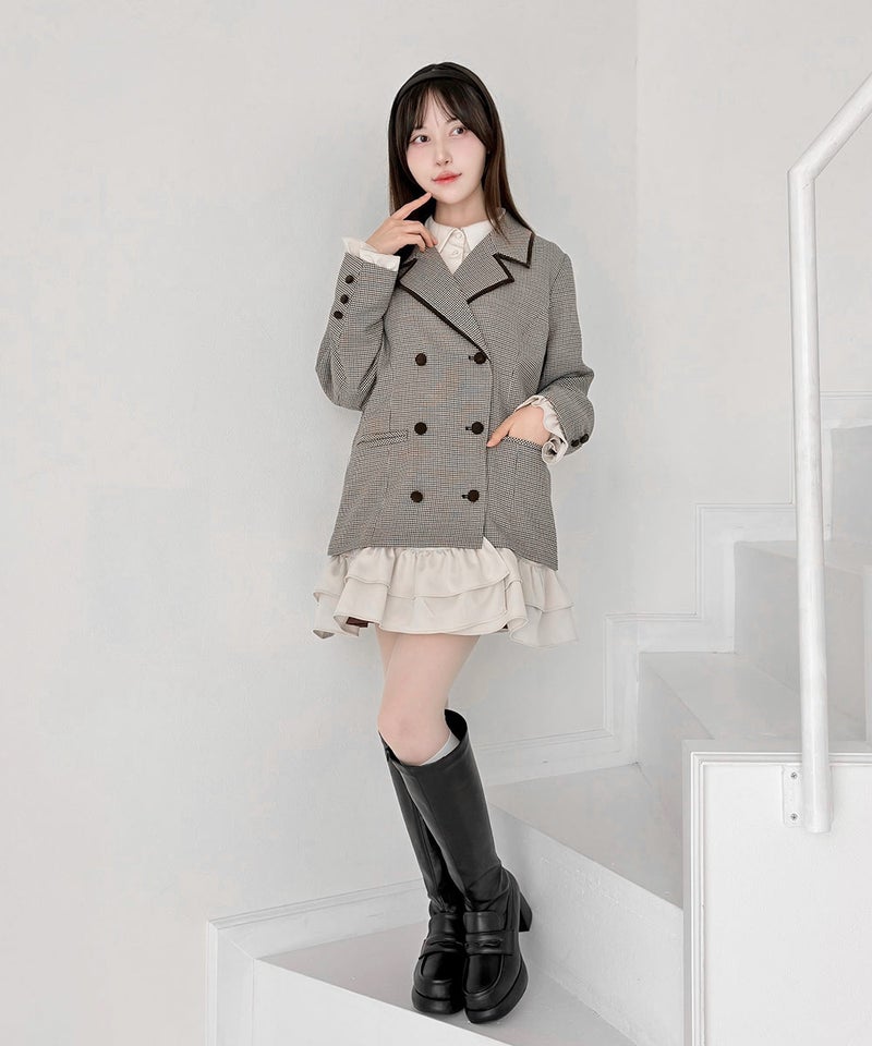 beige×gray / 157cm