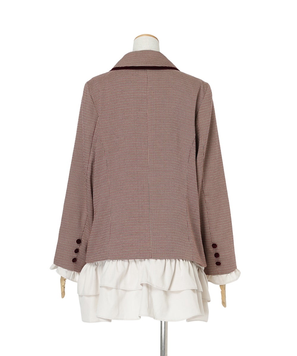 バック (beige×red)