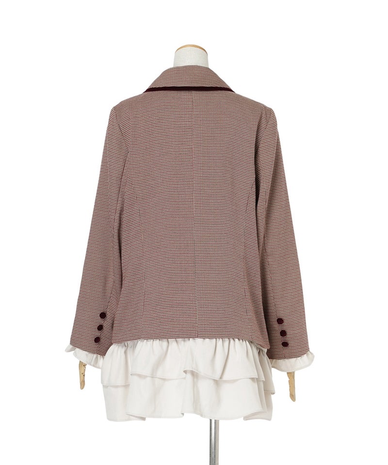 バック (beige×red)
