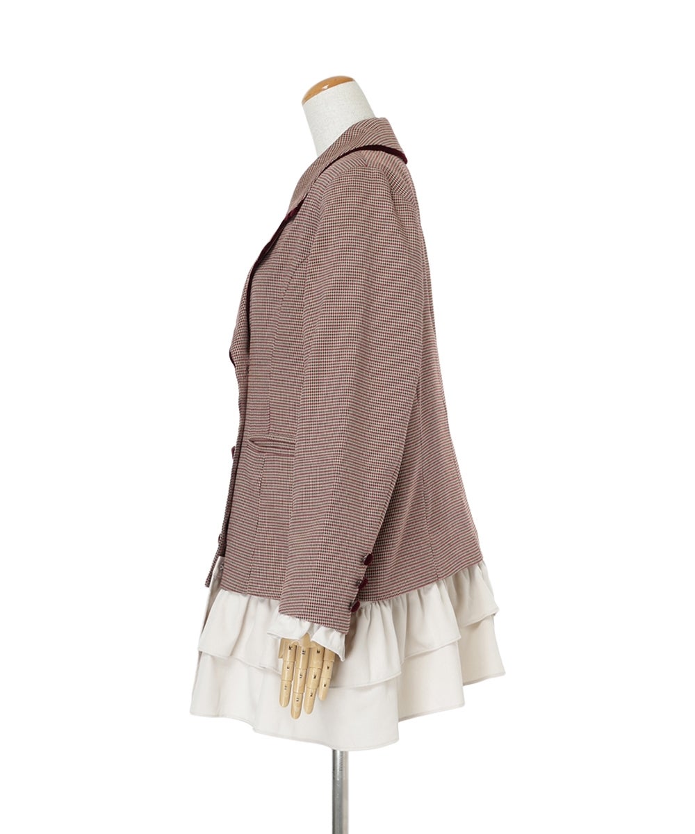 サイド (beige×red)