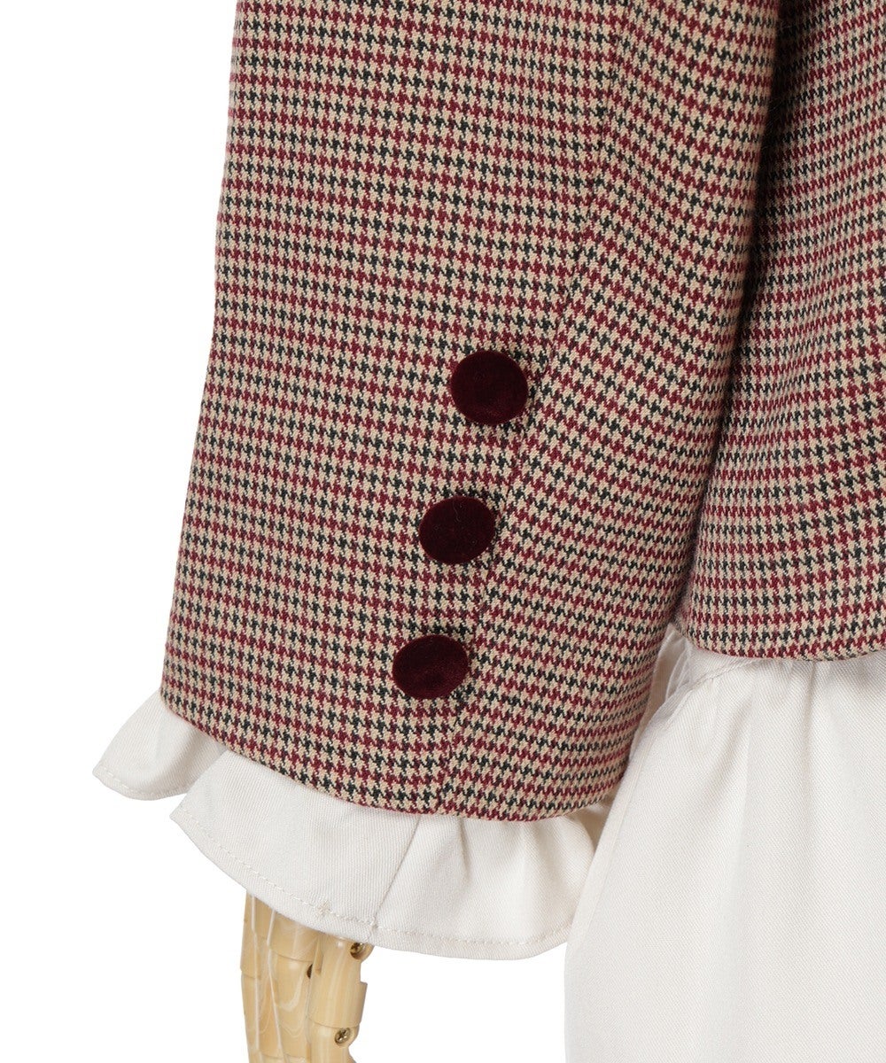 袖元 (beige×red)