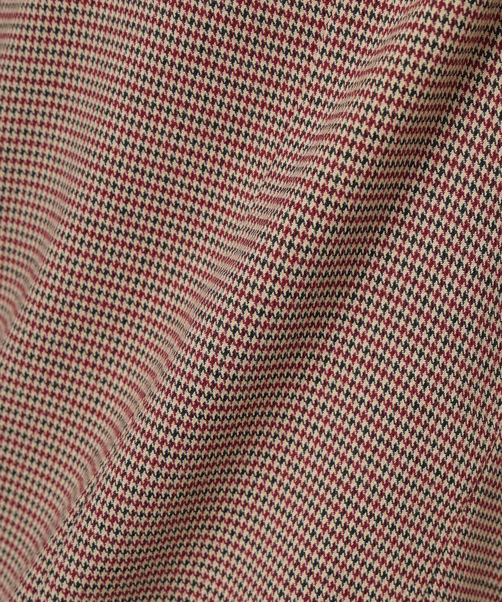 生地アップ (beige×red)