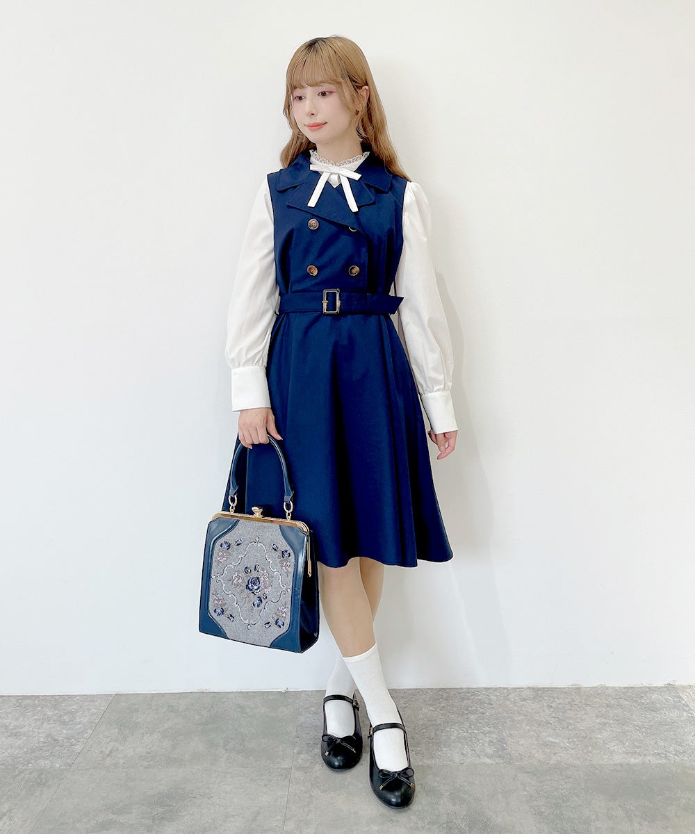 navy / 152cm　/ケープを外した状態
