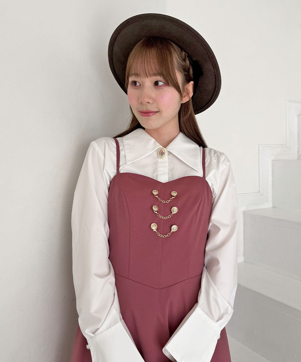dark pink / 158cm / 袖を外した状態