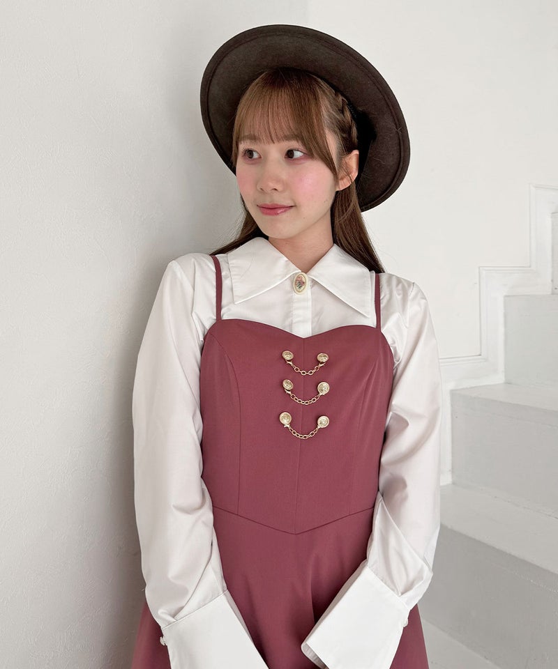 dark pink / 158cm / 袖を外した状態