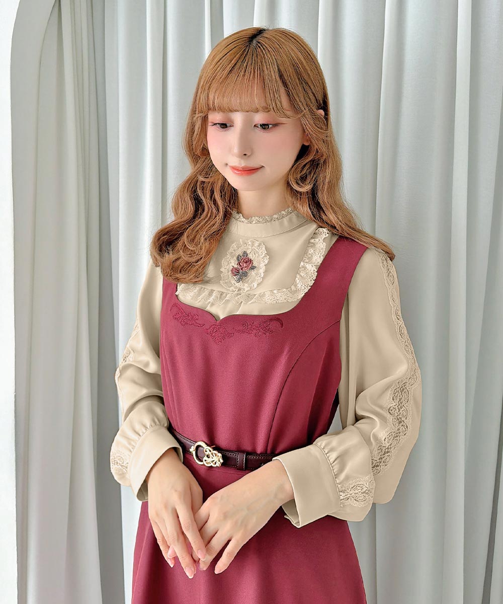 dark pink / 152cm / ベルトアレンジ