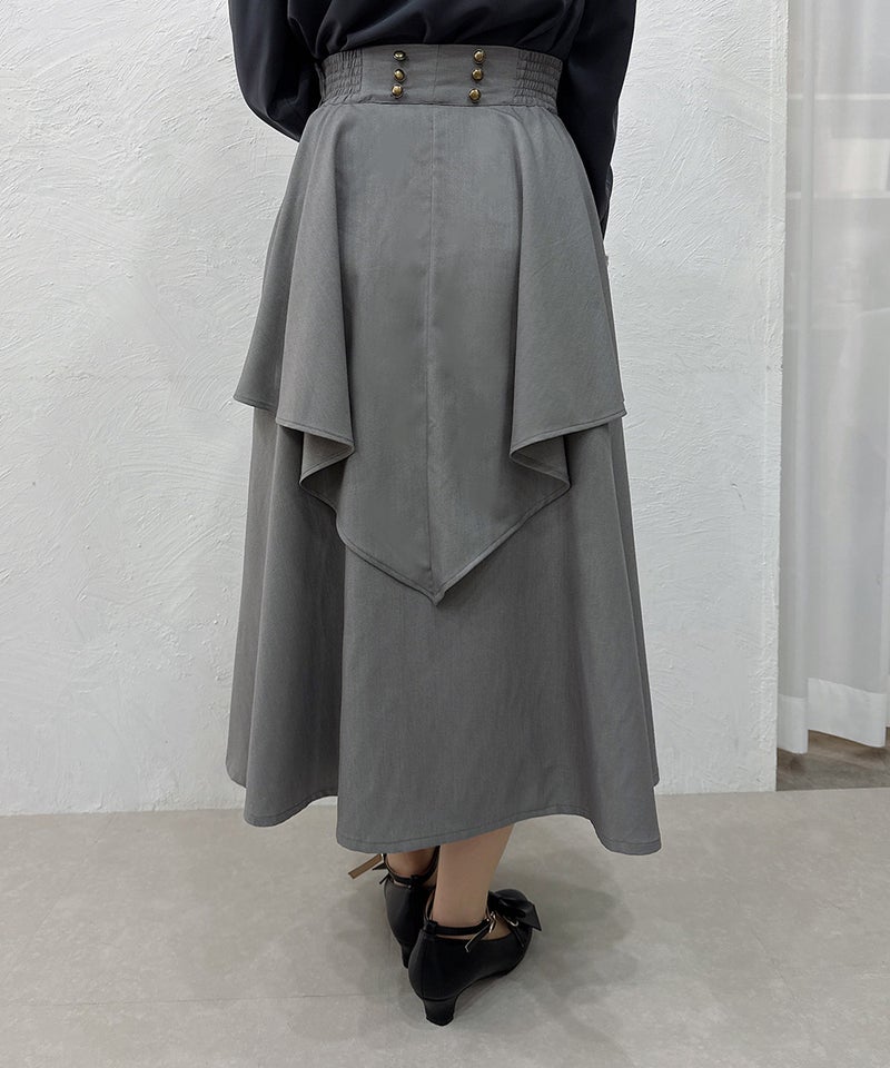 gray / 157cm / バックラッフルを外した状態