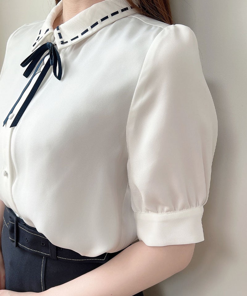 off  white×navy / 158cm