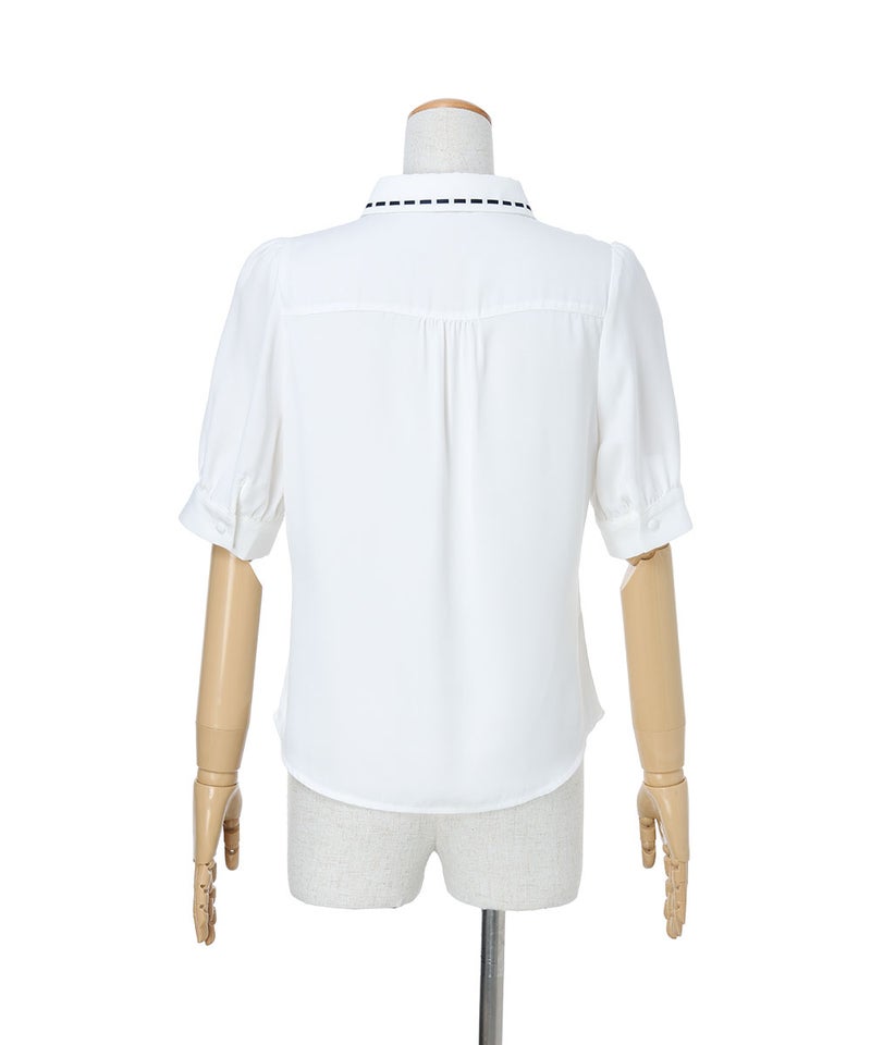 バック (off white×navy)