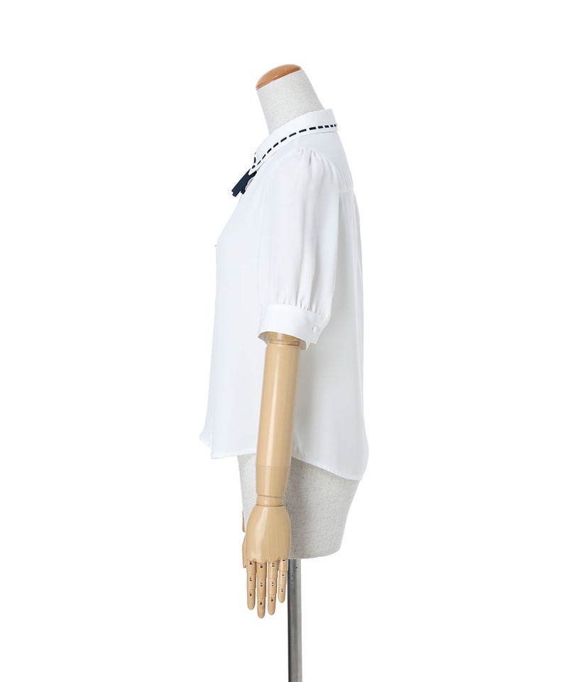 サイド (off white×navy)