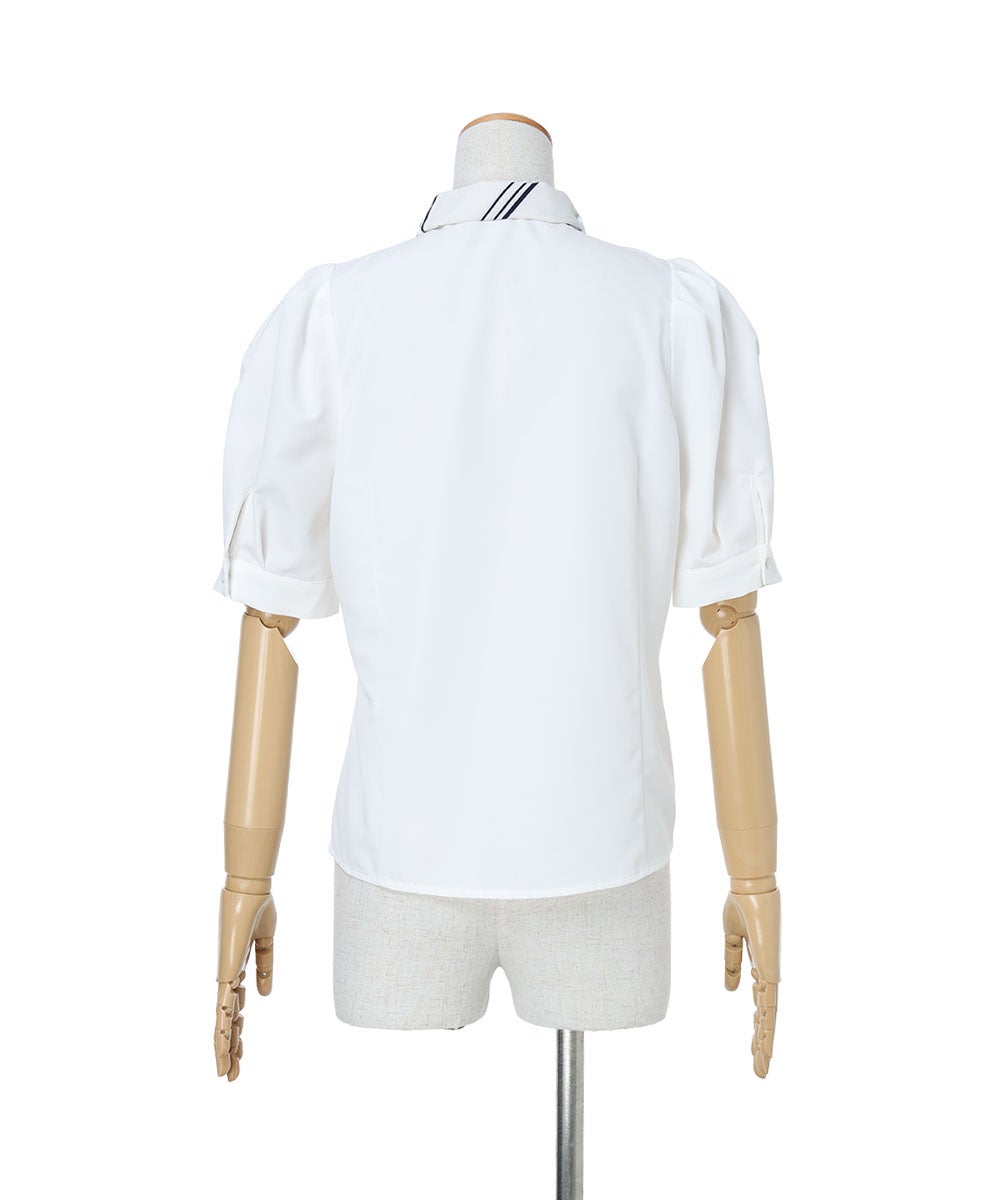 バック (off white×navy)