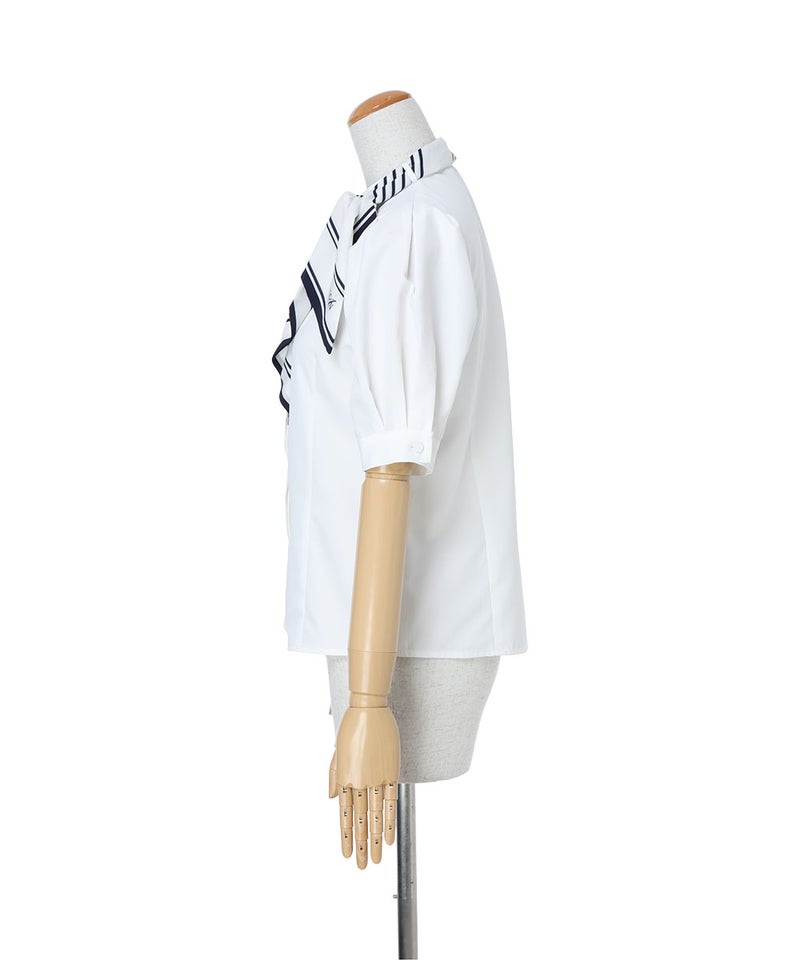 サイド (off white×navy)