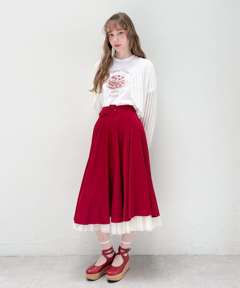 新色登場/サイズ展開】パニエサーキュラースカート/an another angelus
