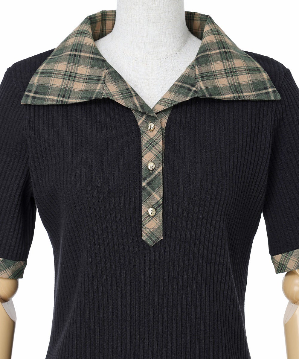 フロントアップ (black×beige)