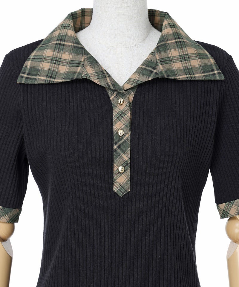 フロントアップ (black×beige)