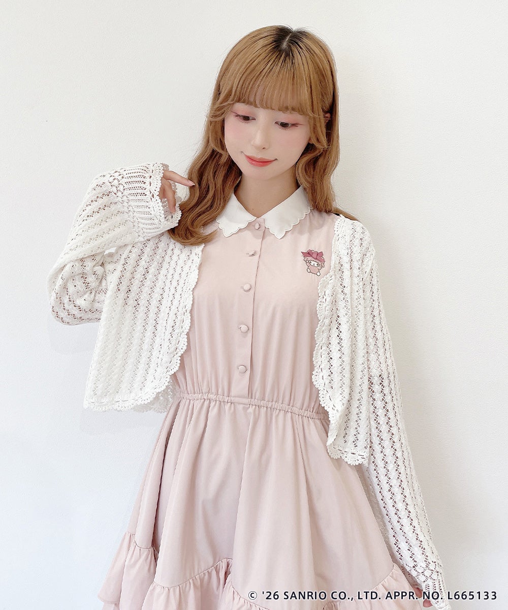 light pink / 152cm / ボレロ着用