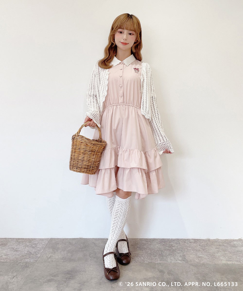 light pink / 152cm / ボレロ着用