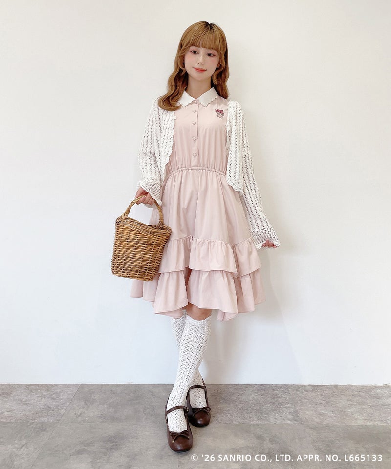 light pink / 152cm / ボレロ着用